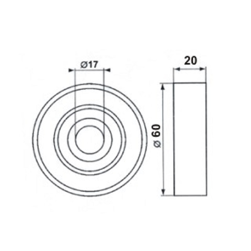 TENSOR POLY-V UNIVERSAL 17x60x20