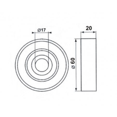 TENSOR POLY-V UNIVERSAL 17x60x20