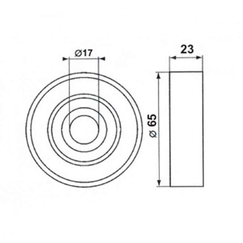 TENSOR POLY-V UNIVERSAL 17x65x23