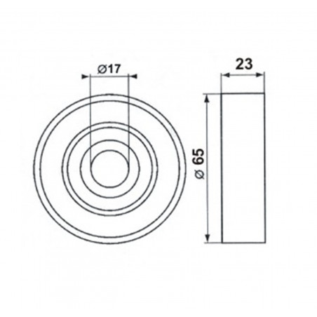 TENSOR POLY-V UNIVERSAL 17x65x23