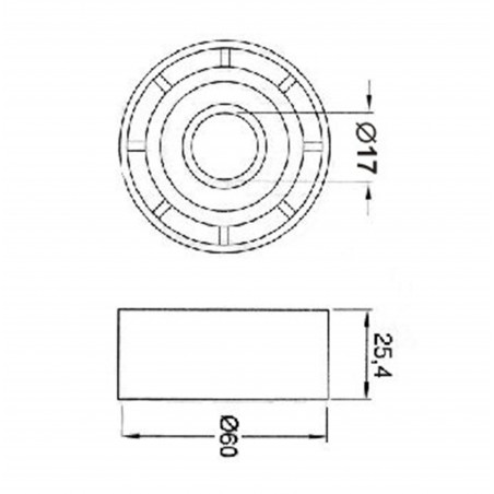 TENSOR POLY-V UNIVERSAL 17x60x26