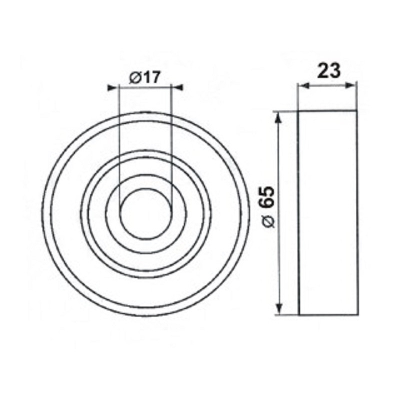 TENSOR POLY-V UNIVERSAL 17x65x23