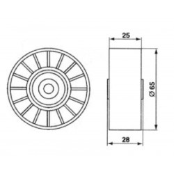 TENSOR POLY-V PARA VW BORA/POLO/GOLF 99/12 1.9 TDI FIJO