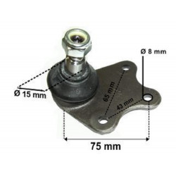 ROTULA PARA VW CROSSFOX INFERIOR IZQUIERDA