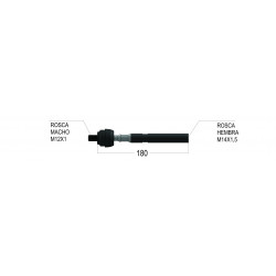 AXIAL/PRECAP PARA PEUGEOT 405 91/03 (DIR.MECANICA/HIDRAULICA)