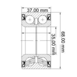 RODAMIENTO RUEDA PARA FIAT 147/DUNA/UNO/PALIO/SIENA DELANTERA