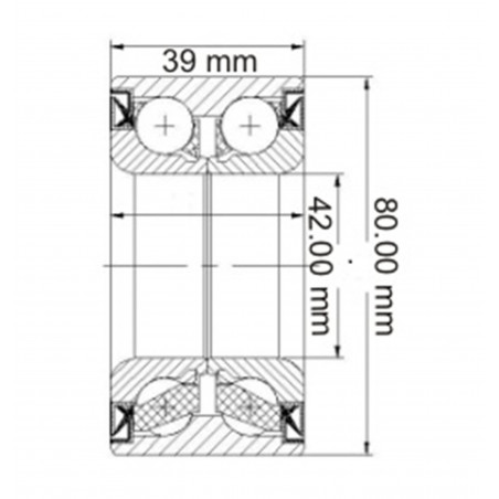 RODAMIENTO RUEDA PARA RENAULT DUSTER/MEGANE III/CAPTUR DELANTERO