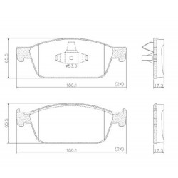 PASTILLAS DE FRENO PARA FORD FOCUS III/KUGA DELANTERA