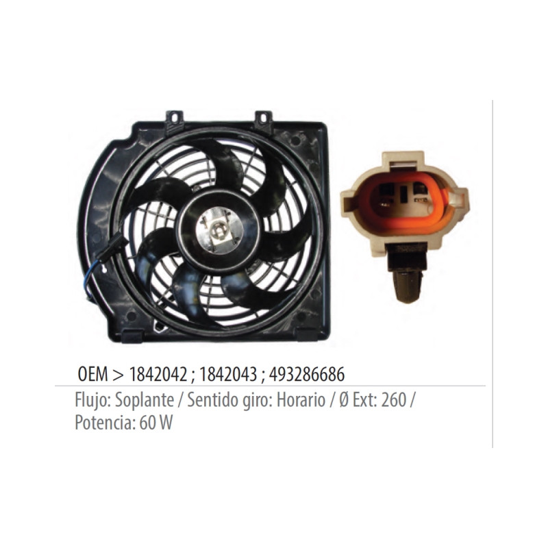 ELECTRO PARA CHEVROLET CORSA 00/.. C/AA C/ENCAUZADOR
