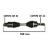 SEMIEJE PARA FORD RANGER 12/.. 2.2/3.2 TDCI 4X2/4X4 DERECHO