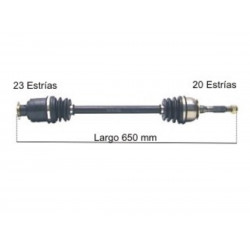 SEMIEJE PARA RENAULT 12 DERECHO/IZQUIERDO (CAJA 4TA.)