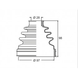 FUELLE DE TRANSMISION PARA TOYOTA HILUX 16/.. KIT L/CAJA