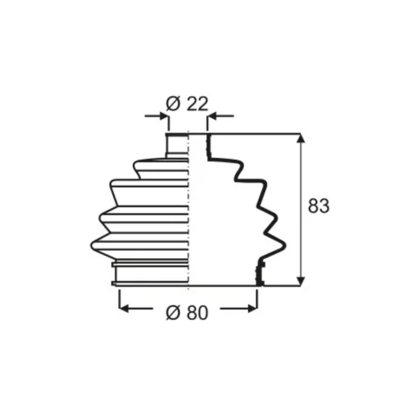 FUELLE DE TRANSMISION PARA VW GOL/SENDA/SAVEIRO KIT L/RUEDA