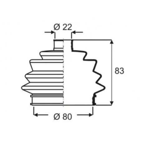 FUELLE DE TRANSMISION PARA VW GOL/SENDA/SAVEIRO KIT L/RUEDA