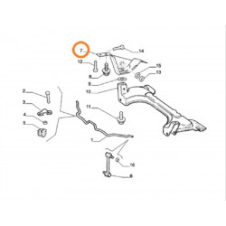 SOPORTE SUSPENSION PARA FIAT PALIO/SIENA/STRADA IZQUIERDO