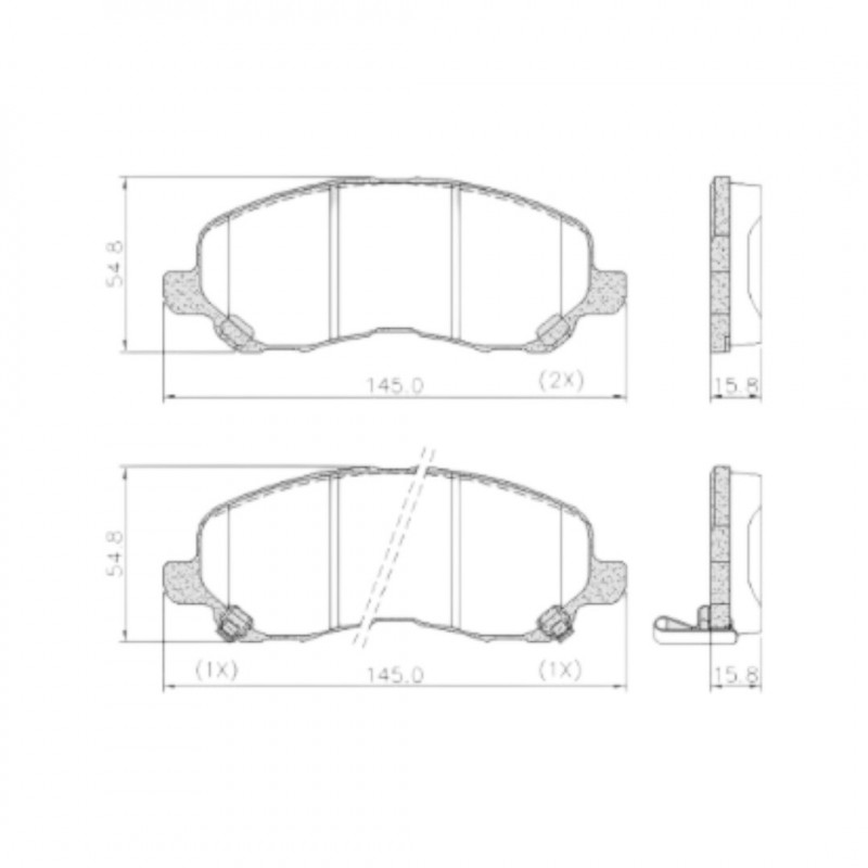 PASTILLAS DE FRENO PARA PEUGEOT 4008/C4 AIRCROSS DELANTERA