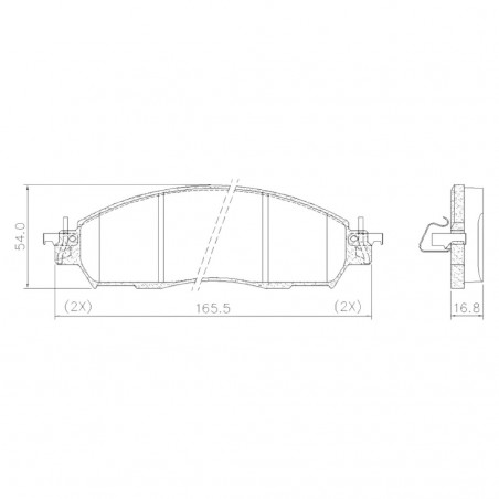 PASTILLAS DE FRENO PARA RENAULT ALASKAN/NISSAN NP300 14/..