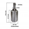 HOMOCINETICA L/CAJA PARA RENAULT DUSTER/OROCH C/AUT. 26E/33I