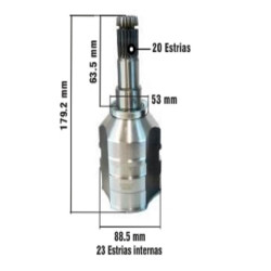 HOMOCINETICA L/CAJA PARA TOYOTA COROLLA 08/.. 1.8 16V C/AUT. 20E/23I