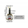 HOMOCINETICA L/RUEDA PARA RENAULT CLIO II/KANGOO 21E/22I S/INT.