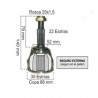 HOMOCINETICA L/RUEDA PARA VW FOX/SURAN 22E/30I