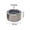 HOMOCINETICA L/CAJA PARA VW POLO/CADDY/GOLF 33 ESTRIAS Copa:100mm