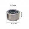 HOMOCINETICA L/CAJA PARA VW GOL/SENDA/GACEL 33 ESTRIAS Copa:93mm
