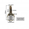 HOMOCINETICA L/RUEDA PARA RENAULT DUSTER/OROCH 1.6 16V 25E/33I