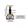 HOMOCINETICA L/RUEDA PARA RENAULT 18/21/FUEGO 2.0/2.2 23E/25I