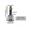 HOMOCINETICA L/RUEDA PARA CHEVROLET CORSA DIESEL 22E/22I
