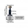 HOMOCINETICA L/RUEDA PARA FIAT DUCATO/BOXER 28E/39I