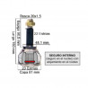 HOMOCINETICA L/RUEDA PARA FIAT DUNA/UNO/SPAZIO 22E/20I