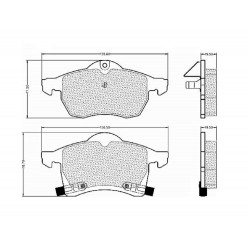 PASTILLAS DE FRENO PARA CHEVROLET ASTRA/ZAFIRA DELANTERAS