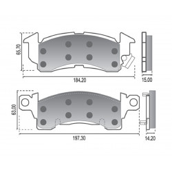PASTILLAS DE FRENO PARA CHEVROLET C10 CUSTOM 85/91 DELANTERAS