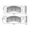 PASTILLAS DE FRENO PARA CHEVROLET C10 CUSTOM 85/91 DELANTERAS