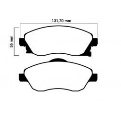 PASTILLAS DE FRENO PARA CHEVROLET CORSA II/MONTANA DELANTERAS