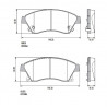 PASTILLAS DE FRENO PARA CHEVROLET CRUZE/SONIC/TRACKER DELANTERAS