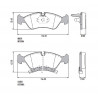 PASTILLAS DE FRENO PARA CHEVROLET MERIVA 1.8 8V (ROD.14") DELANTERAS