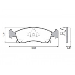 PASTILLAS DE FRENO PARA CHEVROLET ONIX/COBALT/PRISMA 13/.. DELANTERAS