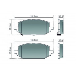 PASTILLAS DE FRENO PARA CHEVROLET ONIX/TRACKER 19/.. 1.0/1.2 DELANTERAS