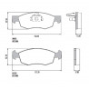 PASTILLAS DE FRENO PARA FIAT DOBLO/GRAND SIENA S/ATE DELANTERAS