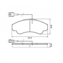 PASTILLAS DE FRENO PARA FIAT DUCATO/BOXER 04/.. DELANTERAS
