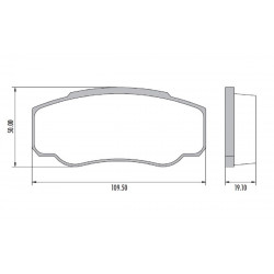 PASTILLAS DE FRENO PARA FIAT DUCATO/BOXER 04/.. TRASERAS
