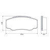 PASTILLAS DE FRENO PARA FIAT DUCATO/BOXER 04/.. TRASERAS