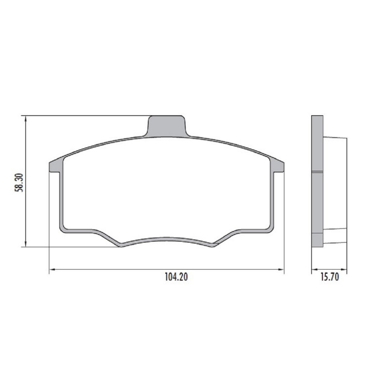 PASTILLAS DE FRENO PARA CHEVROLET MONZA/KADETT 92/.. DELANTERAS