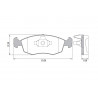 PASTILLAS DE FRENO PARA FIAT IDEA/PUNTO/STRADA (ANCL.49mm) DELANTERAS