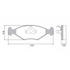 PASTILLAS DE FRENO PARA FIAT 147/DUNA/UNO (ESP.15mm) DELANTERAS