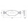 PASTILLAS DE FRENO PARA FIAT 147/DUNA/UNO (ESP.18mm) DELANTERAS