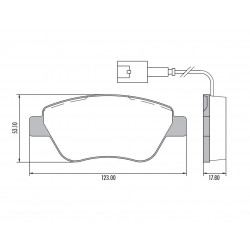 PASTILLAS DE FRENO PARA FIAT STILO/IDEA T/BOSCH DELANTERAS