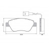 PASTILLAS DE FRENO PARA FIAT STILO/IDEA T/BOSCH DELANTERAS